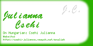 julianna csehi business card